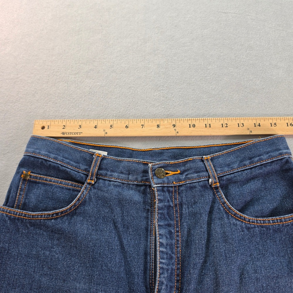 Gitano Vintage High Rise Mom Jeans 14 Long Tapered Indigo Retro Grunge 80s 90s - Picture 8 of 9